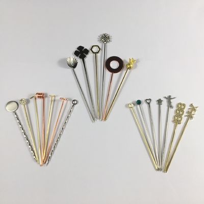 304 Stainless Steel Cocktail Pins Swizzle Stick untuk Paddle Kecil yang Dapat Digunakan Lagi