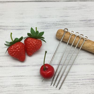 304 Stainless Steel Cocktail Pins Swizzle Stick untuk Paddle Kecil yang Dapat Digunakan Lagi
