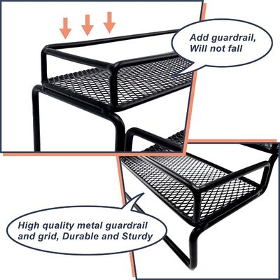 Makanan Besi Panggang Lacquer Spice Rack Organizer untuk Lemari 4 Tier Langkah Rak Pemegang