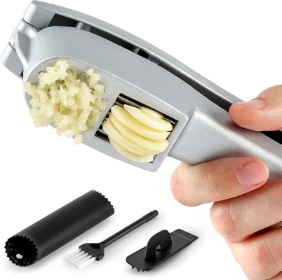 Sampel gratis 2 dalam 1 Manual Garlic Press Mincer Kitchen Garlic Chopper Slicer Portable Garlic Grinding Crusher Masher Maker Alat Sayuran