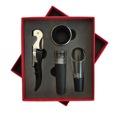Stainless Steel Merah Kuda Laut Pisau Kotak Hadiah Bar Alat Tipe Pembuka Botol Anggur Set