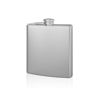 Flask anggur stainless steel yang ditutupi kulit untuk pria 8oz Outdoor Hip Flask Ukuran produk 93*122mm