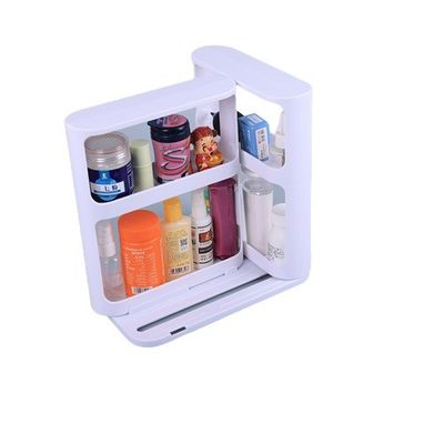 Rack rempah-rempah putar tingkat 2 yang nyaman untuk penyimpanan lemari dapur