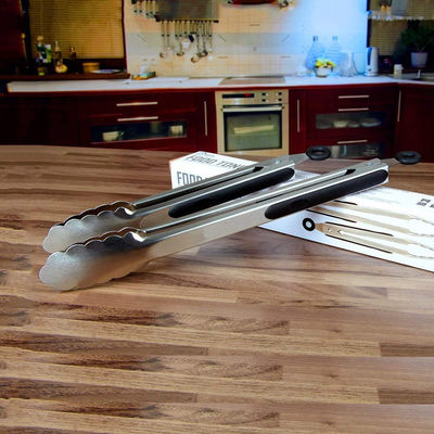 Stainless Steel Food Anti-panas Isolasi Silicone Klip Roti untuk Set Peralatan tahan lama