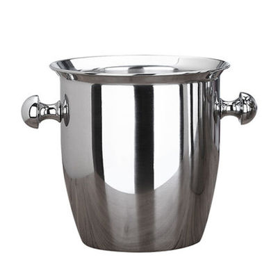 Stainless Steel Ice Bucket untuk 6 Botol Bir Red Wine Customization Promosi Penjualan