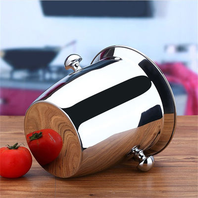 Stainless Steel Ice Bucket untuk 6 Botol Bir Red Wine Customization Promosi Penjualan