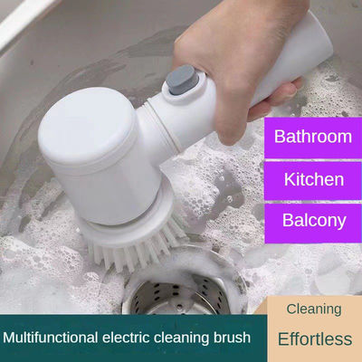 8 in 1 Electric Spin Scrubber untuk Dapur Kamar Mandi dan Cuci Piring Cuci wastafel
