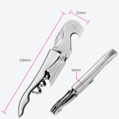 Opener anggur stainless steel dengan pisau seahorse multifungsi 12*2.2*1.1cm Sekitar 30g