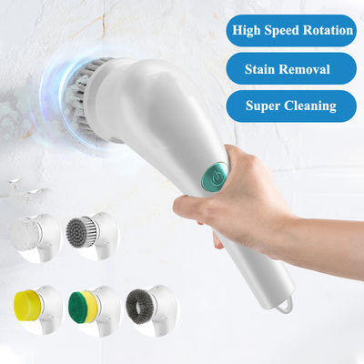 Kepala Sikat yang Bisa Diganti Sikat Pembersih Handheld untuk Pembersih Spin Listrik di Dapur