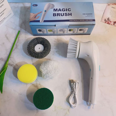 Kepala Sikat yang Bisa Diganti Sikat Pembersih Handheld untuk Pembersih Spin Listrik di Dapur