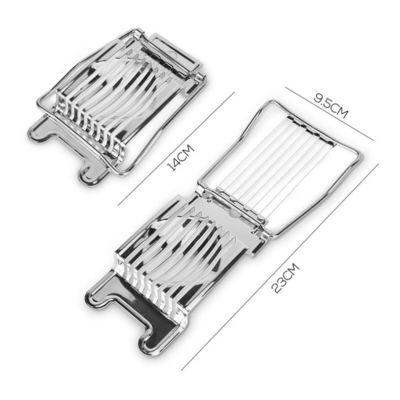 Stainless Steel Konserve Egg Ham Banana Cutter 14*9.5*2.2cm Alat telur untuk telur rebus