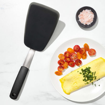 2 bungkus 600F tahan panas non-menempel menengkokkan telur silikon spatula 149 115G