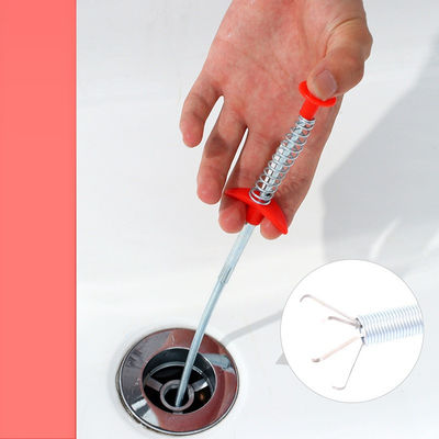 60cm Cuci Sink Pembersih Pipa Plunger Dan Limbah Toilet Unclogging Tool Dengan Handle