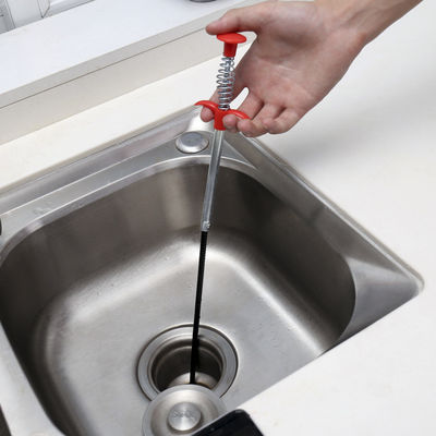 60cm Cuci Sink Pembersih Pipa Plunger Dan Limbah Toilet Unclogging Tool Dengan Handle
