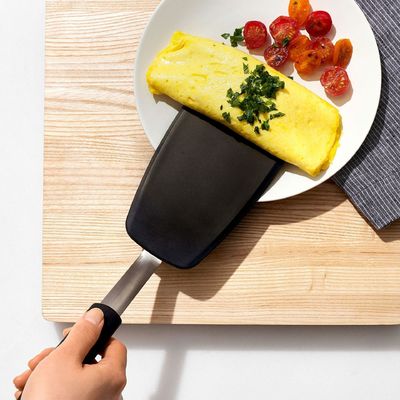 2 bungkus 600F tahan panas non-menempel menengkokkan telur silikon spatula 149 115G