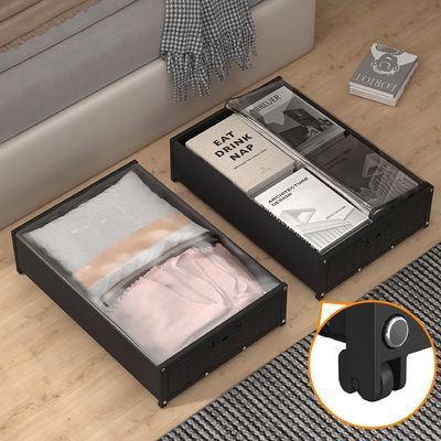 Di Bawah Pakaian Tidur / Toys Storage Box dengan Pulley dan Cover The Ultimate Space Saver