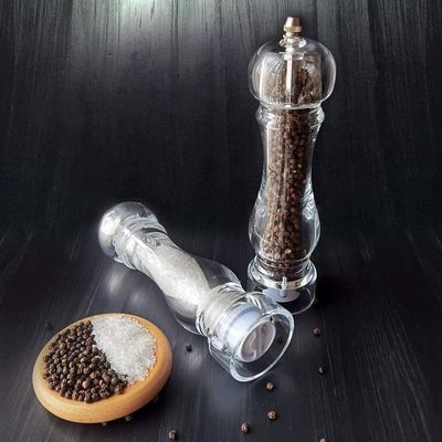 60X221mm Stainless Steel Salt and Pepper Grinder yang nyaman untuk profesional yang sibuk