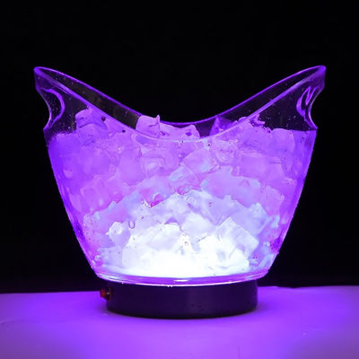 Es Ember Tongs Jenis Plastik Besar Kontainer Bir dengan Genggam dan LED Pencahayaan