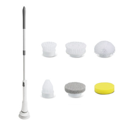 Putih Plastik Pembersih Sikat Listrik Set Jual Teratas Spin Scrubber untuk Pembersihan mendalam