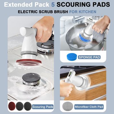 9 in 1 USB Electric Cleaning Brush untuk Dapur Kamar Mandi Bak Mandi dan Cuci Piring