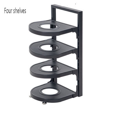 Dilengkapi 29*27*45cm G-ting 4 Tiers Rack untuk menggantung panci dan wajan Organisasi dapur