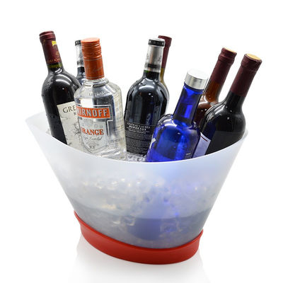12L Rechargeable Light Up Painting Laser LED Ice Bucket untuk Champagne dan botol anggur