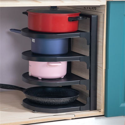 Penyelenggara Rak Pot yang Bisa Disesuaikan 3 Tiers Organizer Pot and Pans dengan Logo yang Disesuaikan