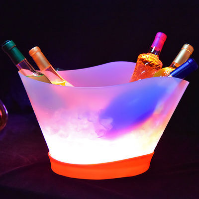 12L Rechargeable Light Up Painting Laser LED Ice Bucket untuk Champagne dan botol anggur