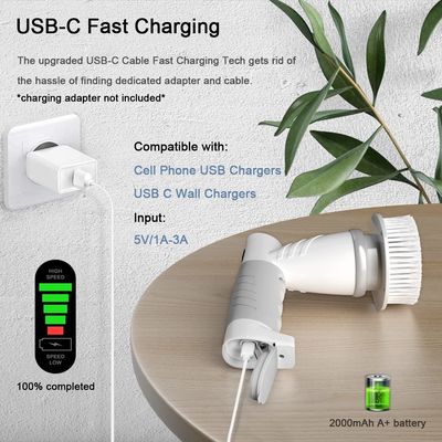 Multifunctional Hand Free 9 In 1 Electric Washing Cleaning Brush Dengan Pengisian USB