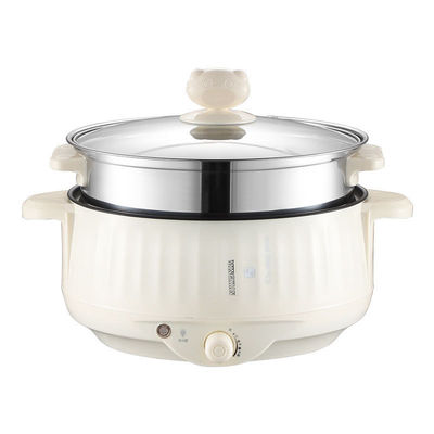 Lapisan anti lengket Rumah Skillet Listrik Portable Hot Pot Listrik untuk Rumah Tangga