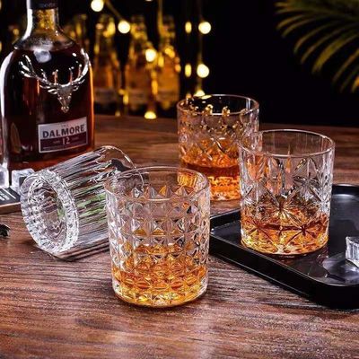 300ml Kapasitas Whiskey Tequila Cup dengan Max Diamond Glassware dan Exquisite Tumbler