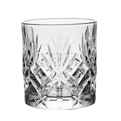 340ml Luxury Clear Rock Design Kaca Ukiran Kristal Luxury Whiskey Bir Cup