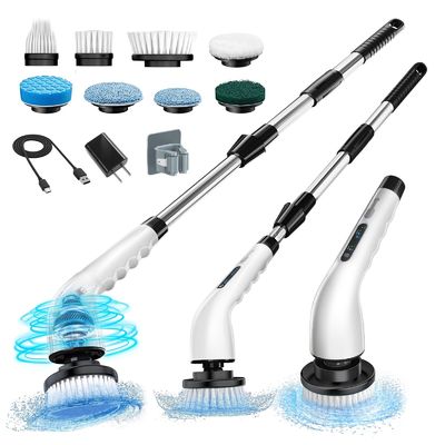2024 Diperbarui 9 in 1 Portable Rechargeable Electric Cleaning Brush Berkelanjutan dan Mudah