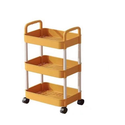 2 3 4 5 Tier Square Rotating Storage Rack untuk organisasi dapur dan kamar mandi