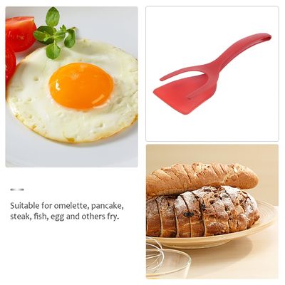 Alat Buah Sayuran Tipe 2 In 1 Spatula Tong PPA Material Grip dan Flip Clip Telur