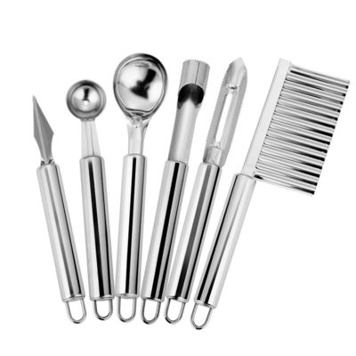 Stainless Steel Buah Sayuran Alat Set 6 Piece untuk Multifungsi Rumah Dapur