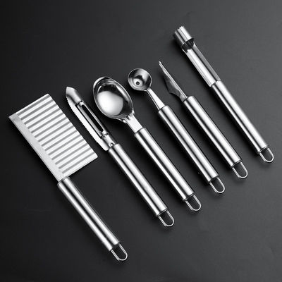 Stainless Steel Buah Sayuran Alat Set 6 Piece untuk Multifungsi Rumah Dapur