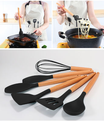 Aksesoris Dapur Restoran 11 Bagian Non-Lapisan Pakaian Set dengan Silikon Spatula