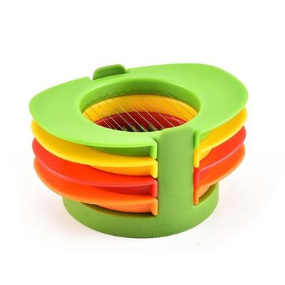 Set Slicer Telur 3 Pemotong Untuk Potongan Ringan Mudah Alat Pemotong Telur Manual PP Plastik Dengan Stand Slicer