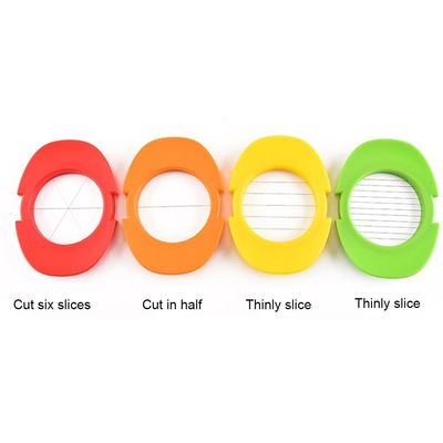 Set Slicer Telur 3 Pemotong Untuk Potongan Ringan Mudah Alat Pemotong Telur Manual PP Plastik Dengan Stand Slicer