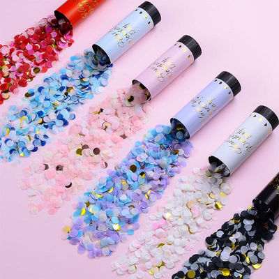 Logo Kustom Selamat Pesta Ulang Tahun Pernikahan Kertas Biodegradable Spring Confetti Popper