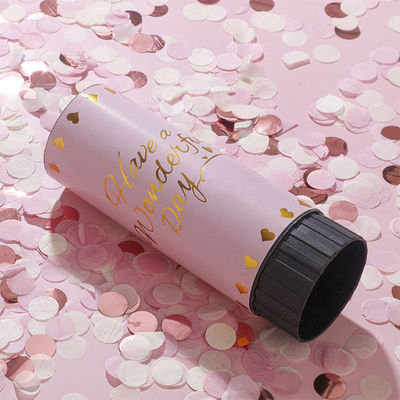 Logo Kustom Selamat Pesta Ulang Tahun Pernikahan Kertas Biodegradable Spring Confetti Popper
