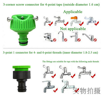 Menyiram Terbuat Sederhana Expandable Magic Flex Dipanaskan Garden Hose 25-200FT dengan Spray Gun