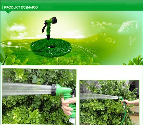 25-250ft Tekanan Tinggi Heavy Duty Garden Water Hose Spray Nozzle dengan Hose Expandable