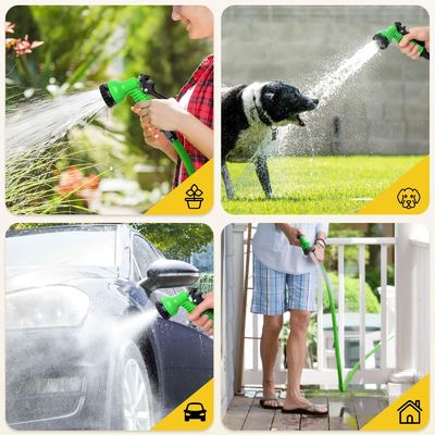 25-250ft Tekanan Tinggi Heavy Duty Garden Water Hose Spray Nozzle dengan Hose Expandable