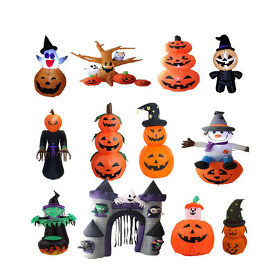 Kelengkeng Plastik Halloween Inflatable Tombstone Kelengkeng w / LEDs Sempurna untuk Halloween
