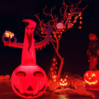 Kelengkeng Plastik Halloween Inflatable Tombstone Kelengkeng w / LEDs Sempurna untuk Halloween