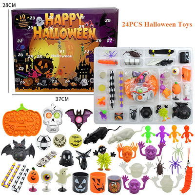 Kartun Fidget Squishy Toy 18pcs 24pcs Blind Box Halloween Toys Squeeze Toys untuk Anak-anak