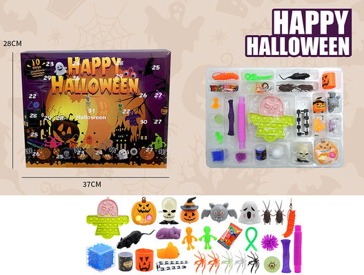 Kartun Fidget Squishy Toy 18pcs 24pcs Blind Box Halloween Toys Squeeze Toys untuk Anak-anak