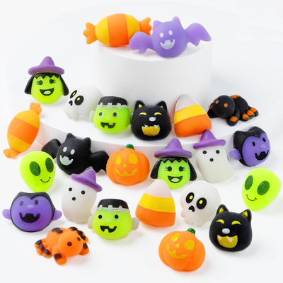 Kartun Fidget Squishy Toy 18pcs 24pcs Blind Box Halloween Toys Squeeze Toys untuk Anak-anak